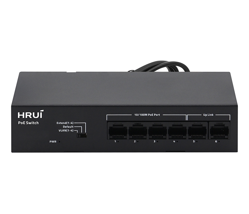 4-Port PoE Switch + 2 Uplink (100Mbps)